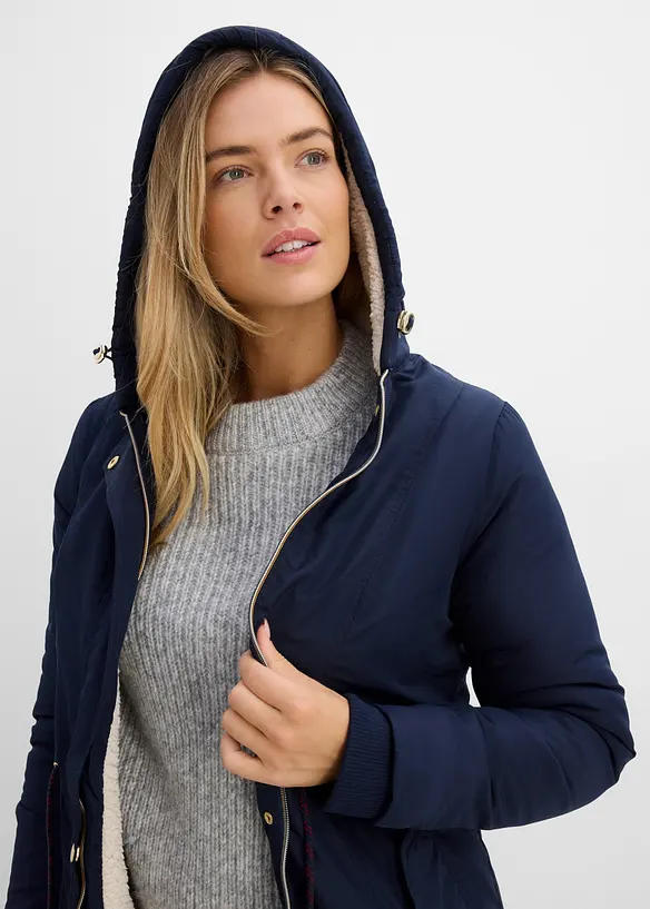 Parkas med pilefleece, bonprix