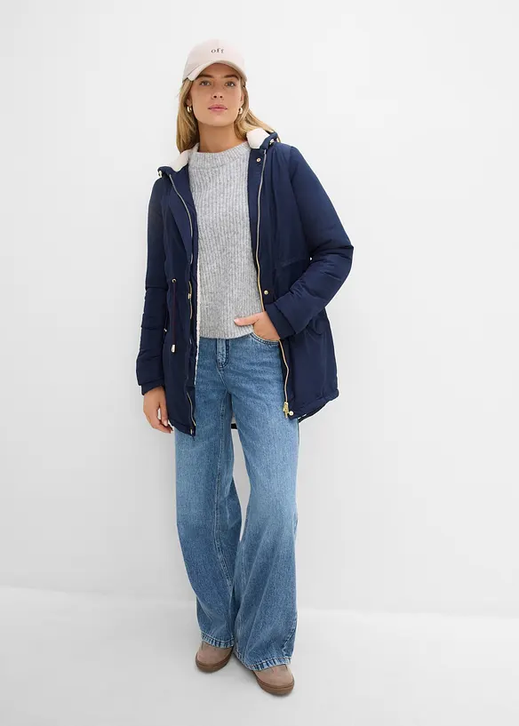 Parkas med pilefleece, bonprix