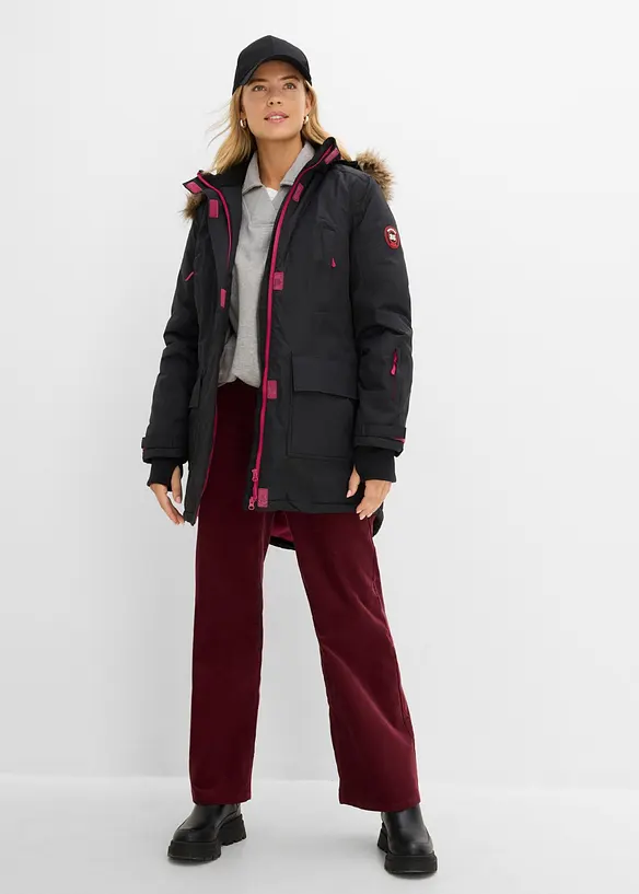 Vattert parkas i vanntett materiale, bonprix
