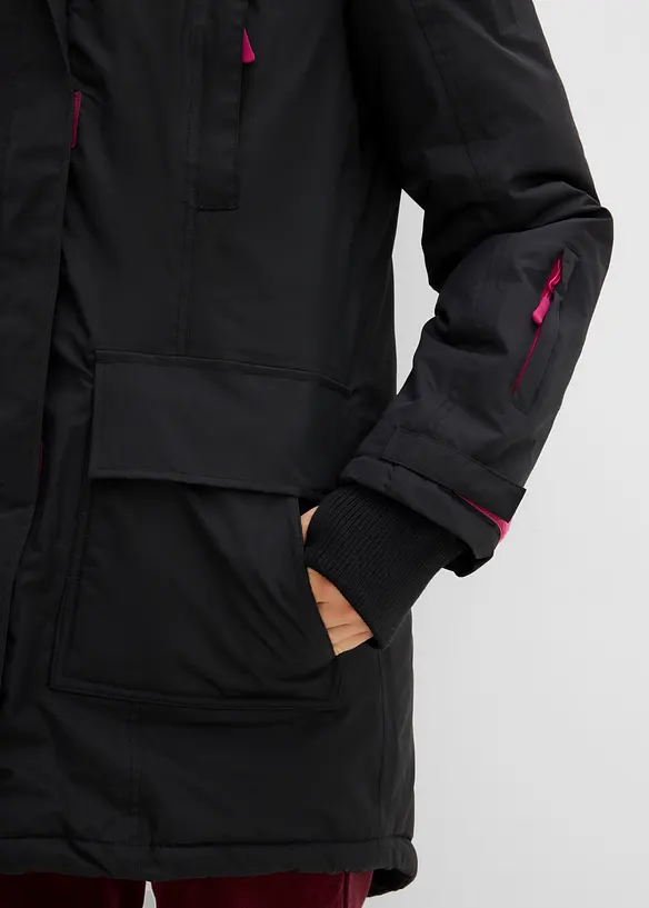 Vattert parkas i vanntett materiale, bonprix