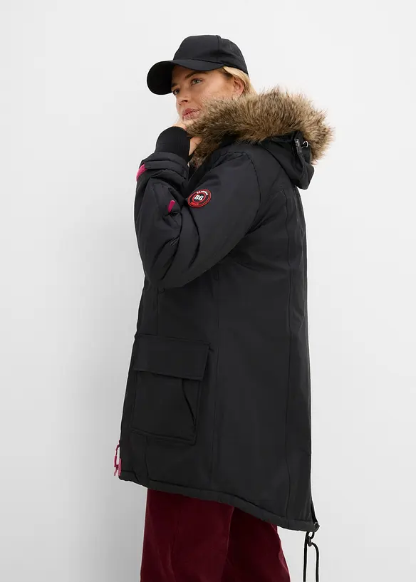Vattert parkas i vanntett materiale, bonprix