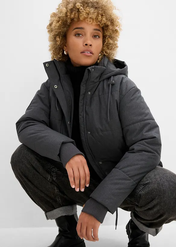 Vattert outdoor-jakke, Oversized, vannavvisende, bonprix