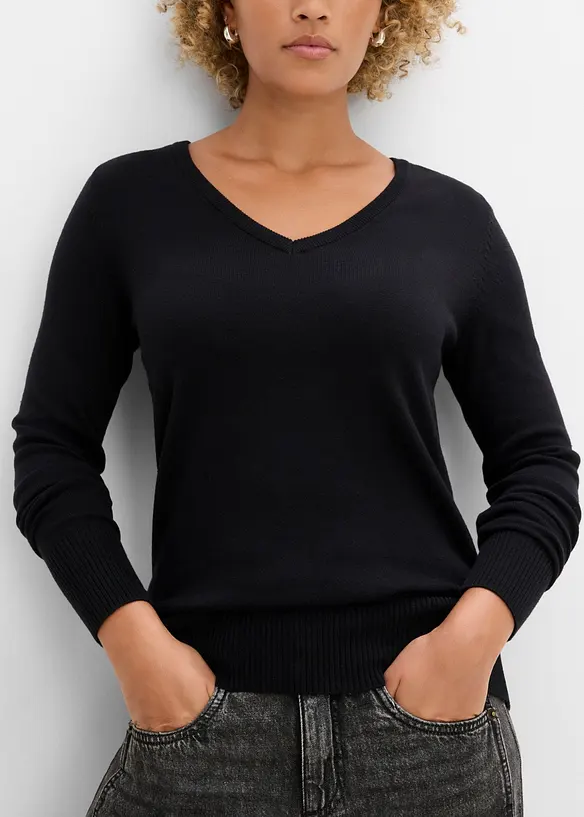 Finstrikket genser, bonprix