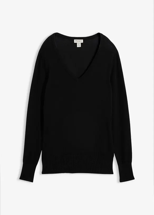 Finstrikket genser, bonprix