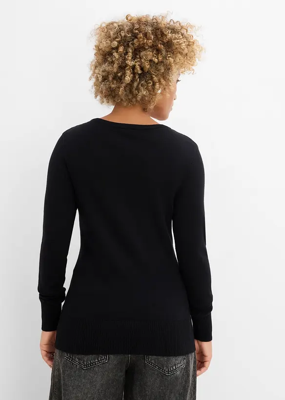 Finstrikket genser, bonprix