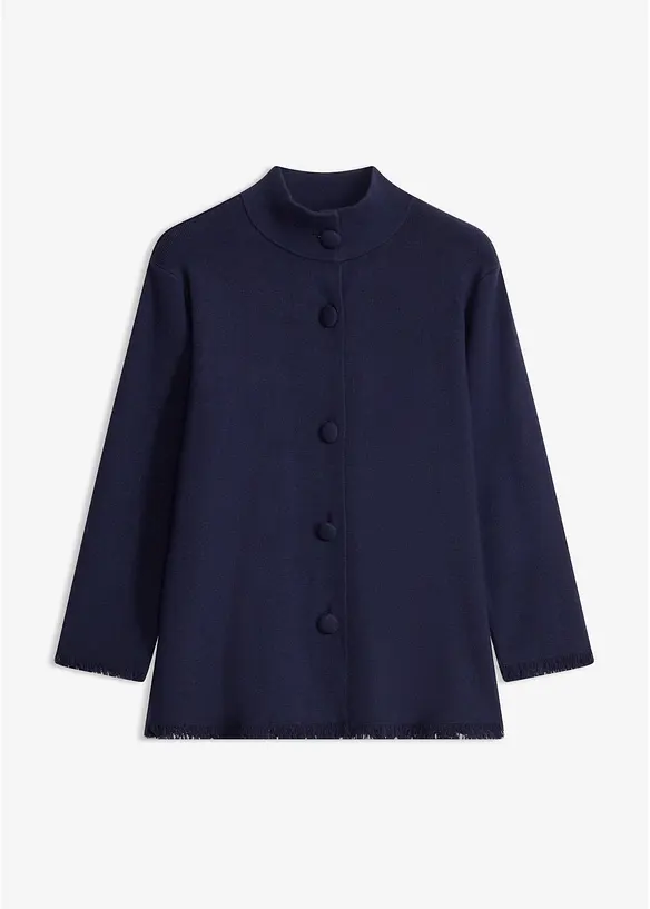 Cardigan med frynsekant, bonprix