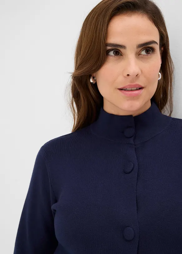 Cardigan med frynsekant, bonprix