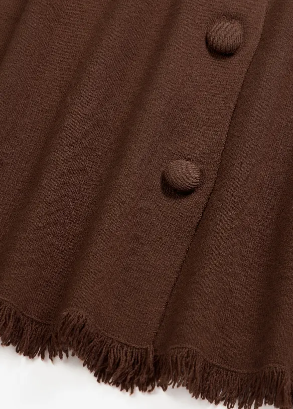 Cardigan med frynsekant, bonprix