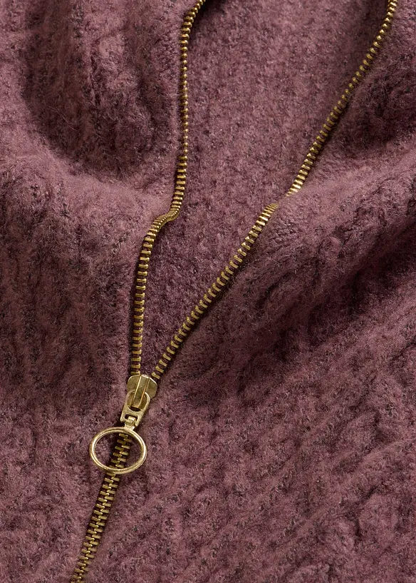 Kabelstrikket cardigan, bonprix