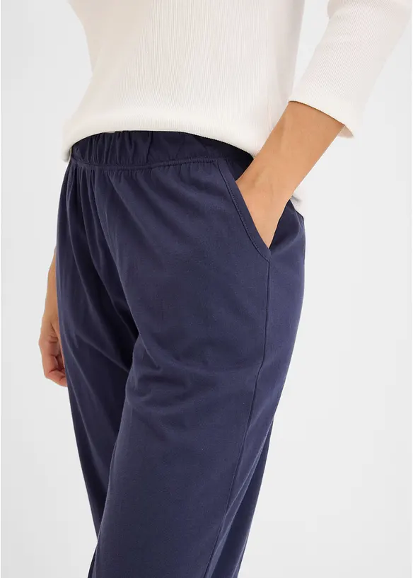 Lang pyjamasbukse (2-pack), bonprix
