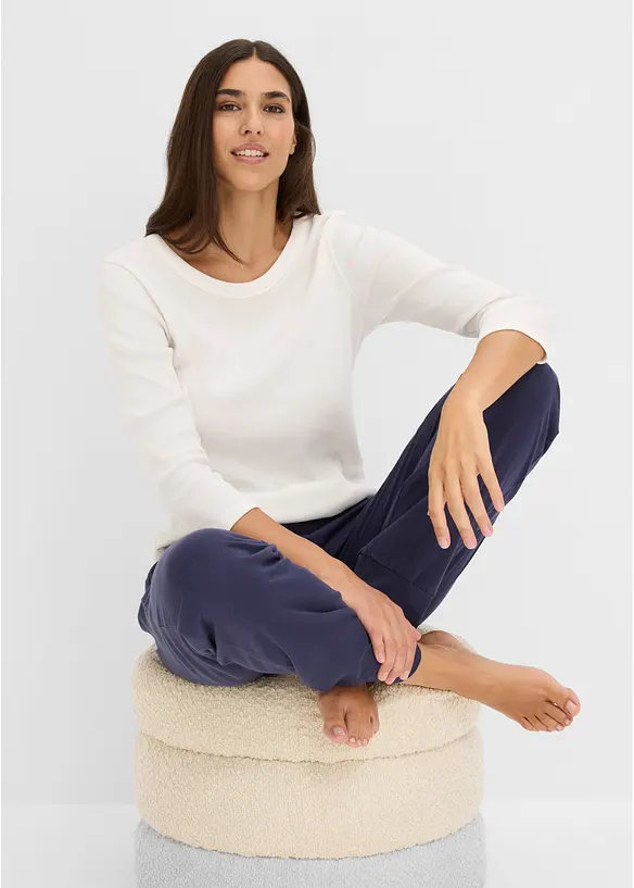 Lang pyjamasbukse (2-pack), bonprix