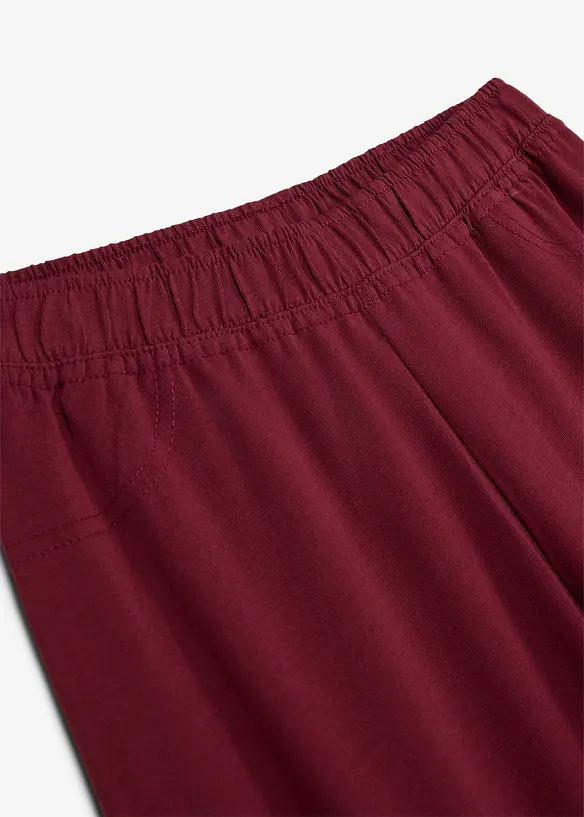 Jazzpants i elastisk materialmix med &oslash;kologisk bomull, bonprix