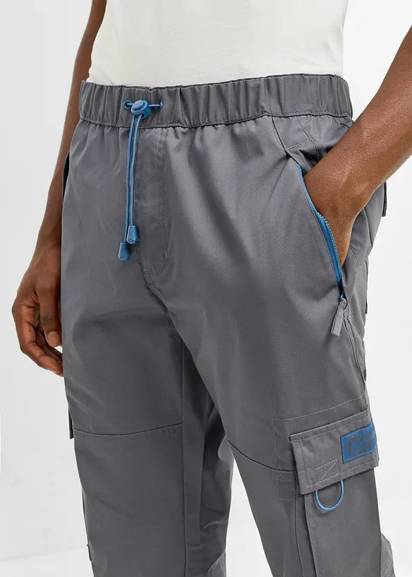 Relaxed fit-pull on-cargobukse, Straight, bonprix