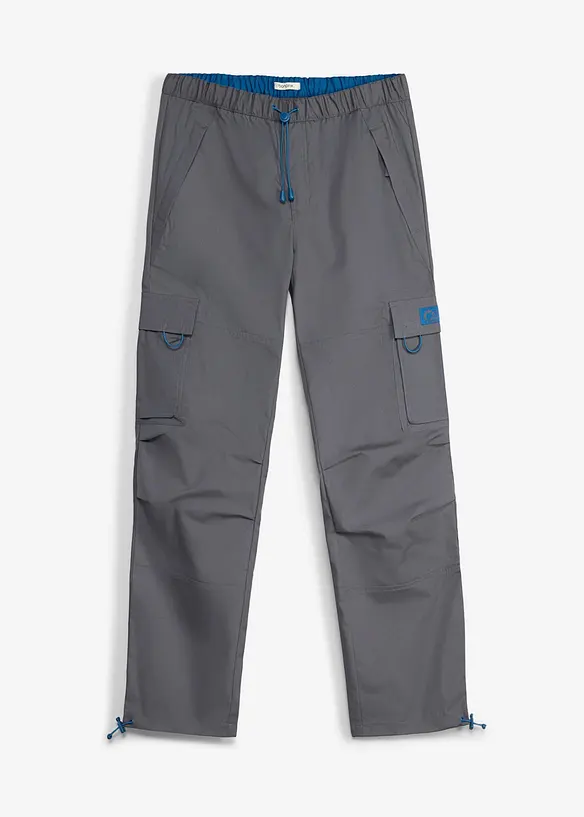 Relaxed fit-pull on-cargobukse, Straight, bonprix