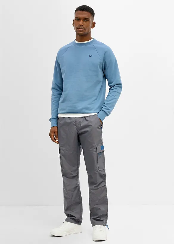 Relaxed fit-pull on-cargobukse, Straight, bonprix
