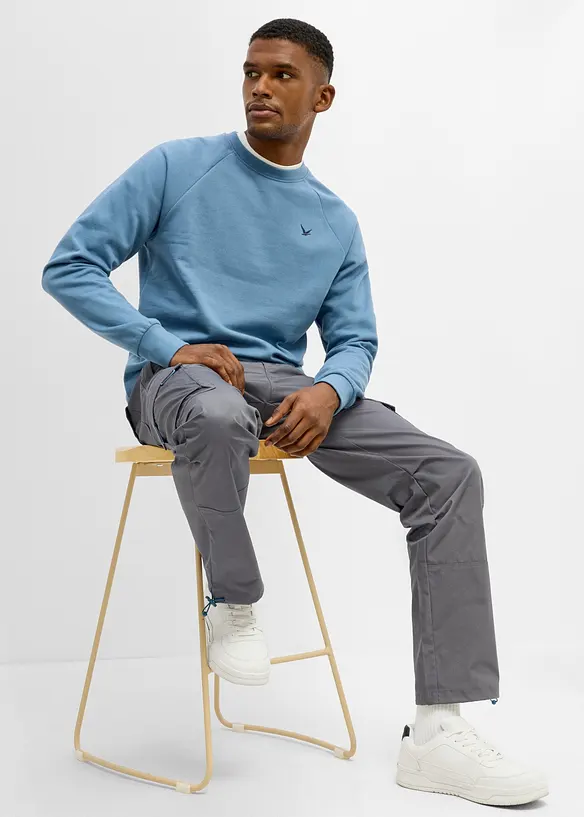 Relaxed fit-pull on-cargobukse, Straight, bonprix