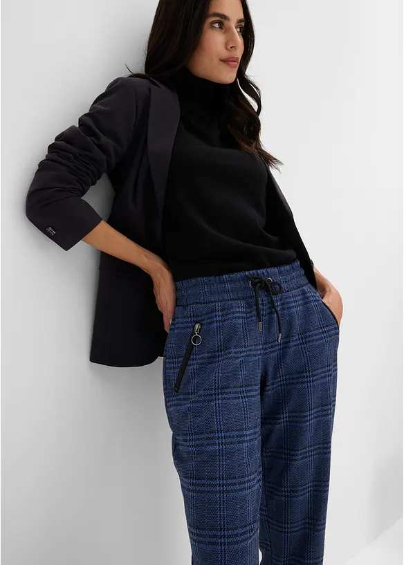 Jacquardvevd pull on-bukse, bonprix