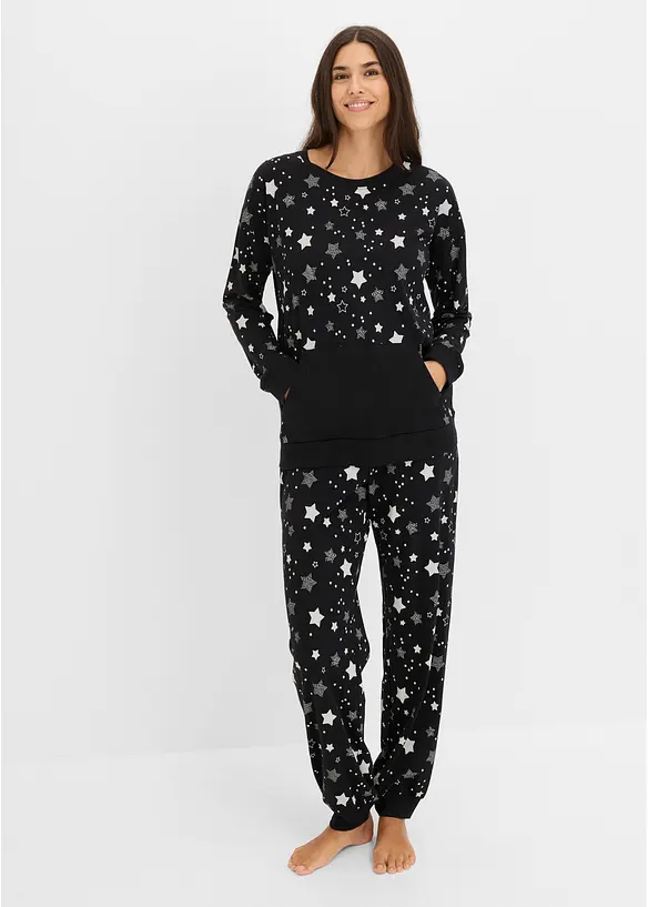 Pyjamas med &oslash;kologisk bomull, bonprix