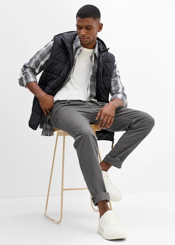 Regular fit-bukse med stretch, Straight, bonprix