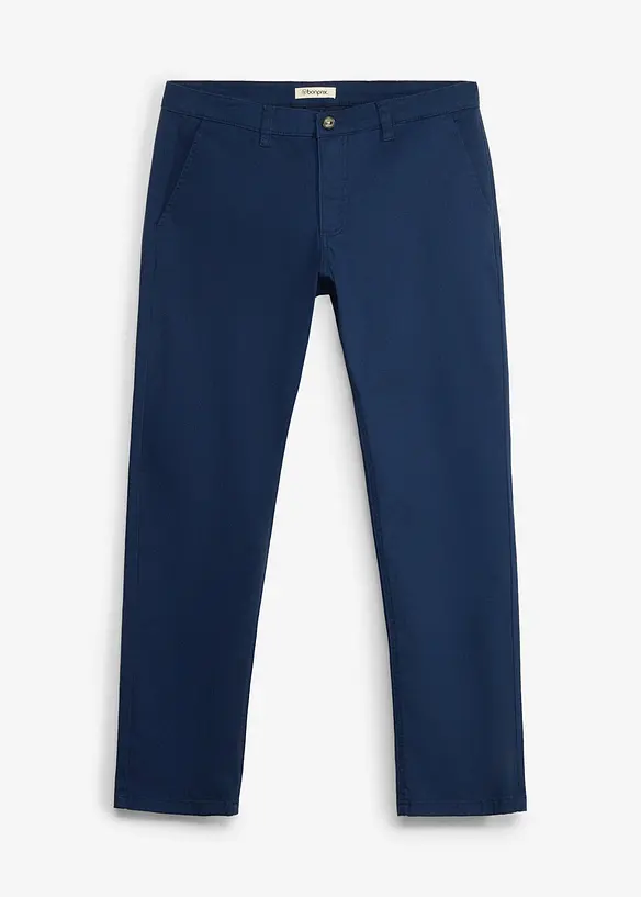 Relaxed fit chinos med stretch, straight, bonprix