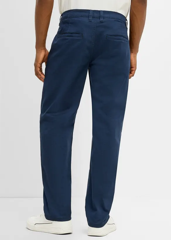 Relaxed fit chinos med stretch, straight, bonprix