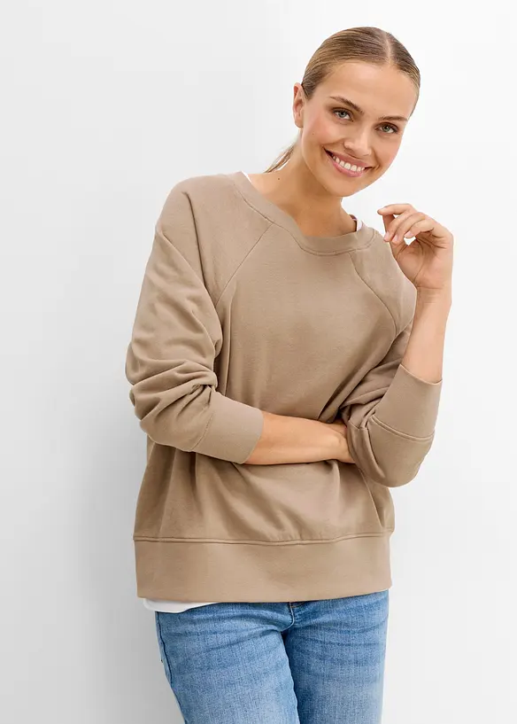 2i1-mama sweatshirt i &oslash;kologisk bomull, bonprix
