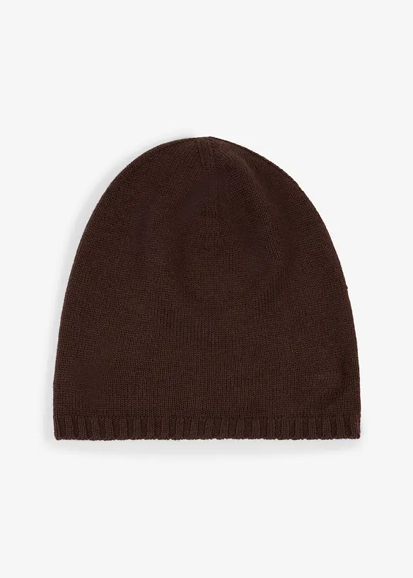 Finstrikket lue med merinoull, bonprix