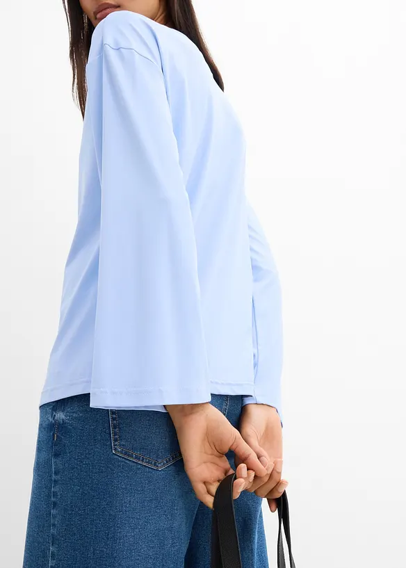 Lang topp i lett materiale, bonprix