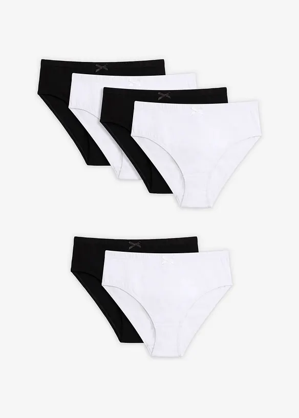 High leg-truse med bomull (6-pack), bonprix