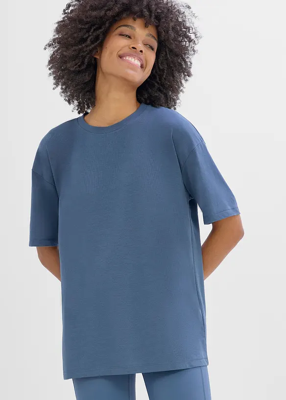 Oversized treningstopp med bomull, hurtigt&oslash;rkende, bonprix