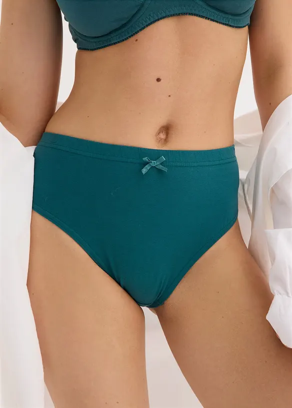 High leg-truse med bomull (6-pack), bonprix