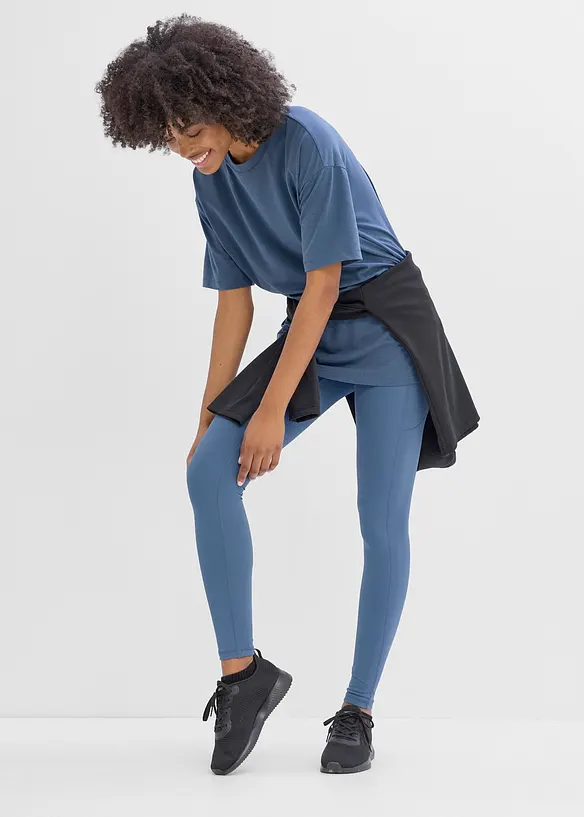 Oversized treningstopp med bomull, hurtigt&oslash;rkende, bonprix