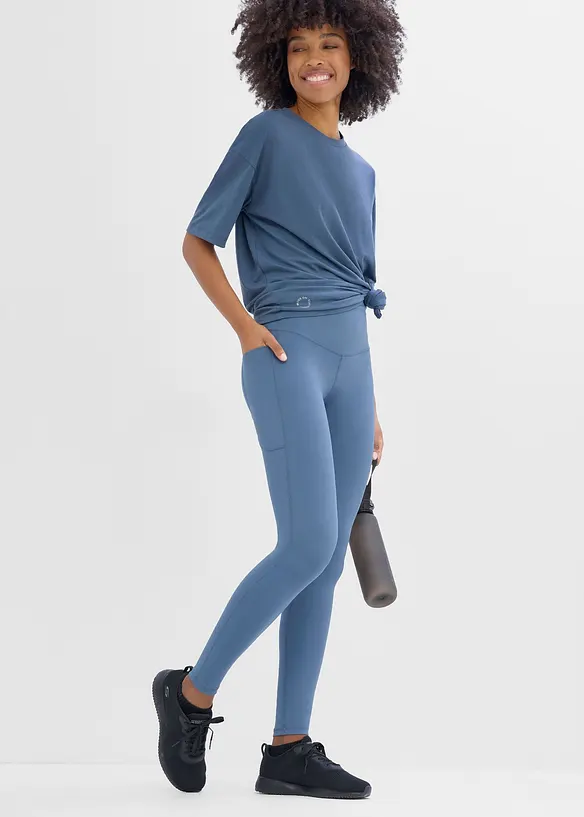 Oversized treningstopp med bomull, hurtigt&oslash;rkende, bonprix