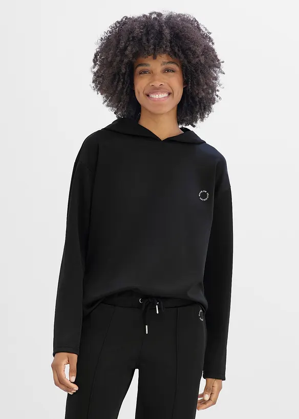 Oversized trenings-hoodie, hurtigt&oslash;rkende, bonprix