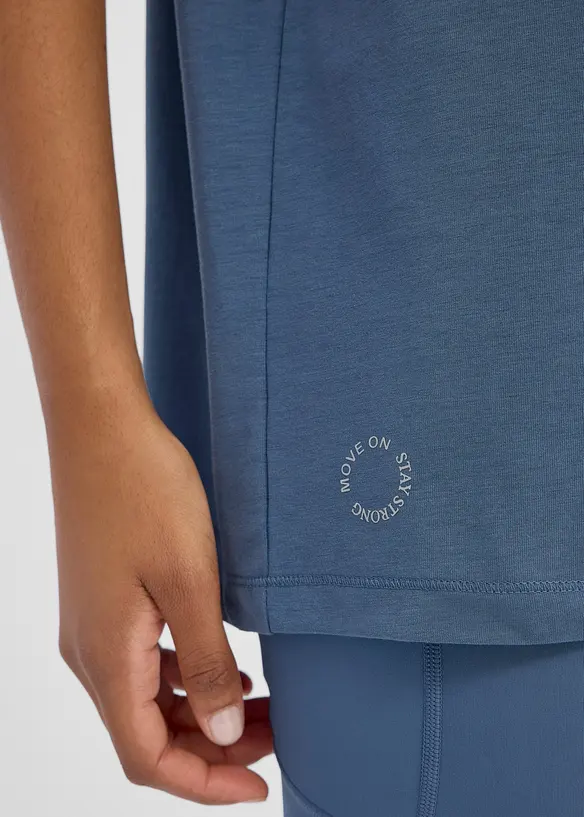 Oversized treningstopp med bomull, hurtigt&oslash;rkende, bonprix