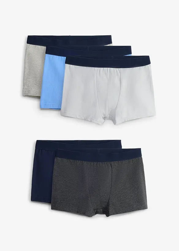 Bokserbriefs med myk, &oslash;kologisk bomull (5-pack), bonprix