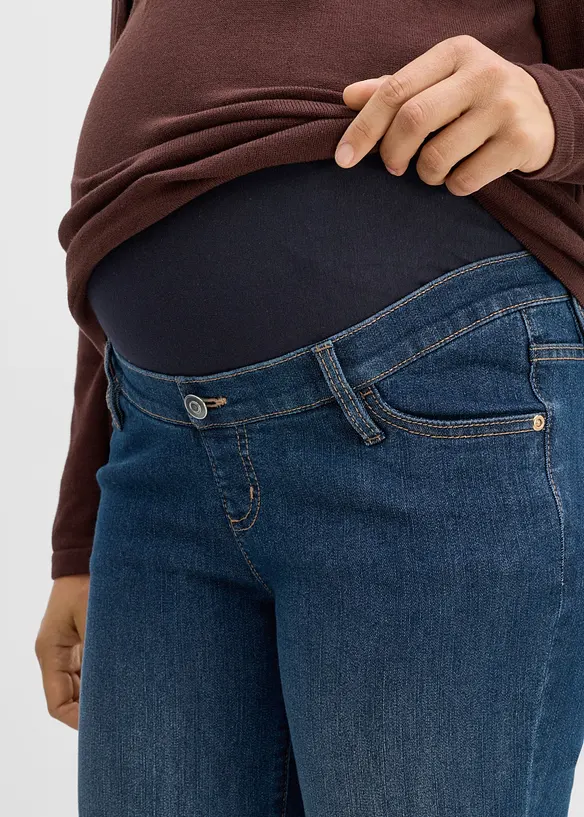 Mama jeans med &oslash;kologisk bomull, loose fit, bonprix