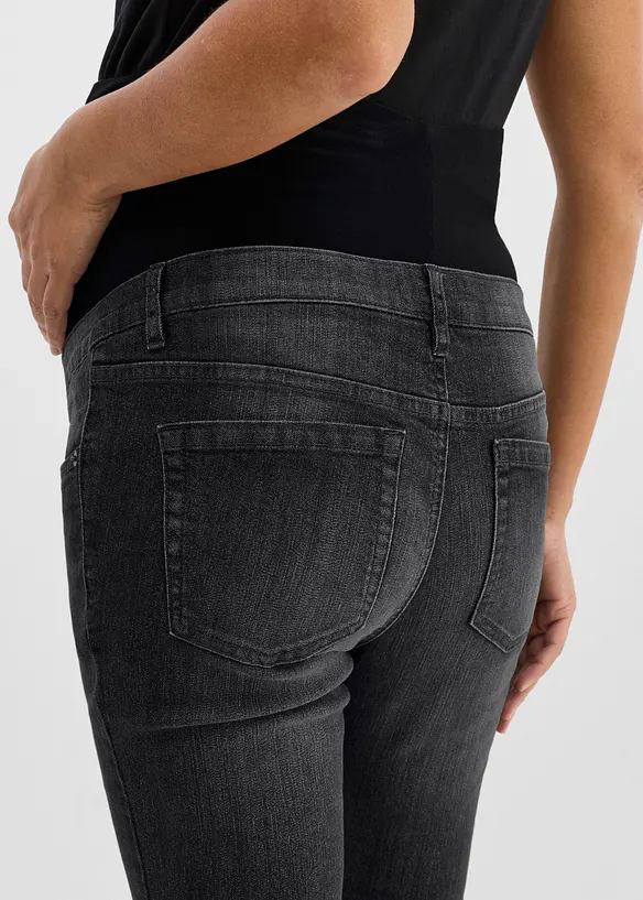 Elastiske mama jeans med &oslash;kologisk bomull, skinny, bonprix