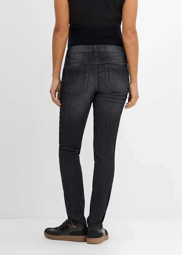 Elastiske mama jeans med &oslash;kologisk bomull, skinny, bonprix