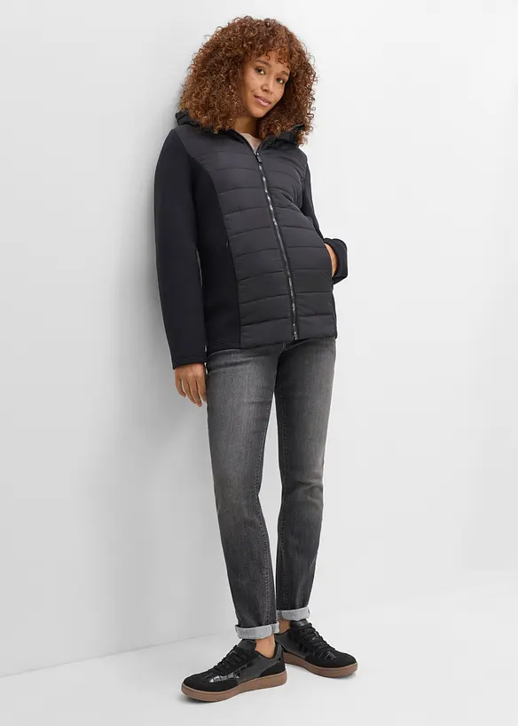 Elastiske mama jeans med &oslash;kologisk bomull, skinny, bonprix