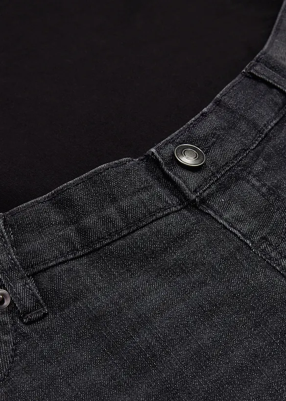Elastiske mama jeans med &oslash;kologisk bomull, skinny, bonprix