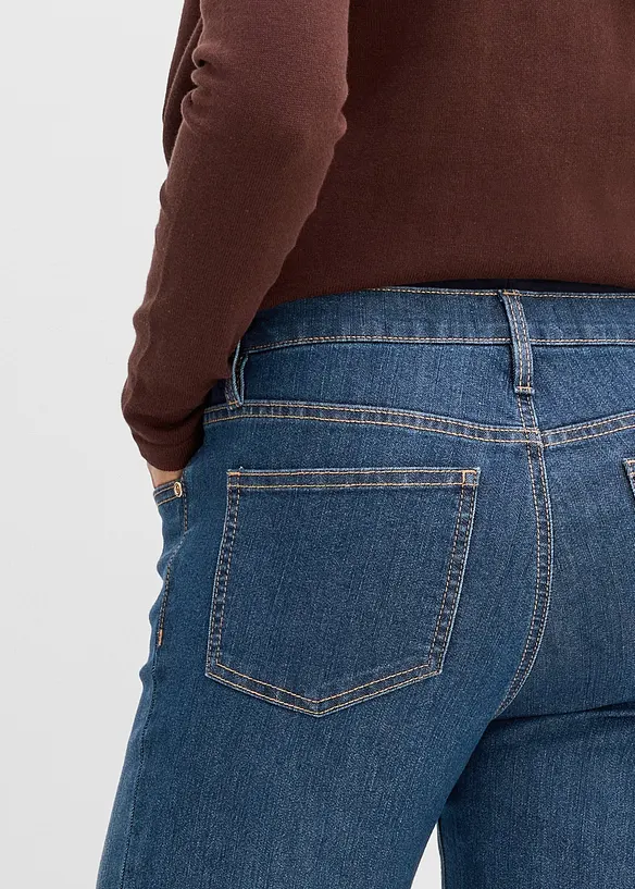 Mama jeans med &oslash;kologisk bomull, loose fit, bonprix