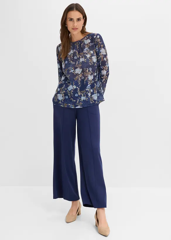 Tunika i transparent chiffon, bonprix