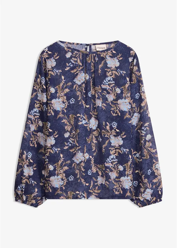 Tunika i transparent chiffon, bonprix