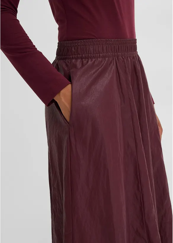 Pull on-skj&oslash;rt i imitert skinn, bonprix