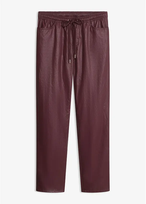 Pull on-bukse i imitert skinn, bonprix