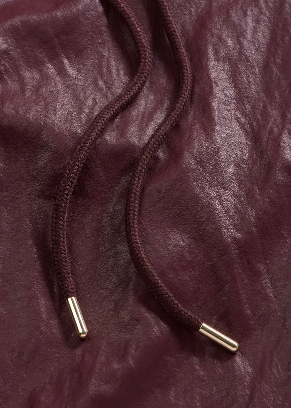 Pull on-bukse i imitert skinn, bonprix