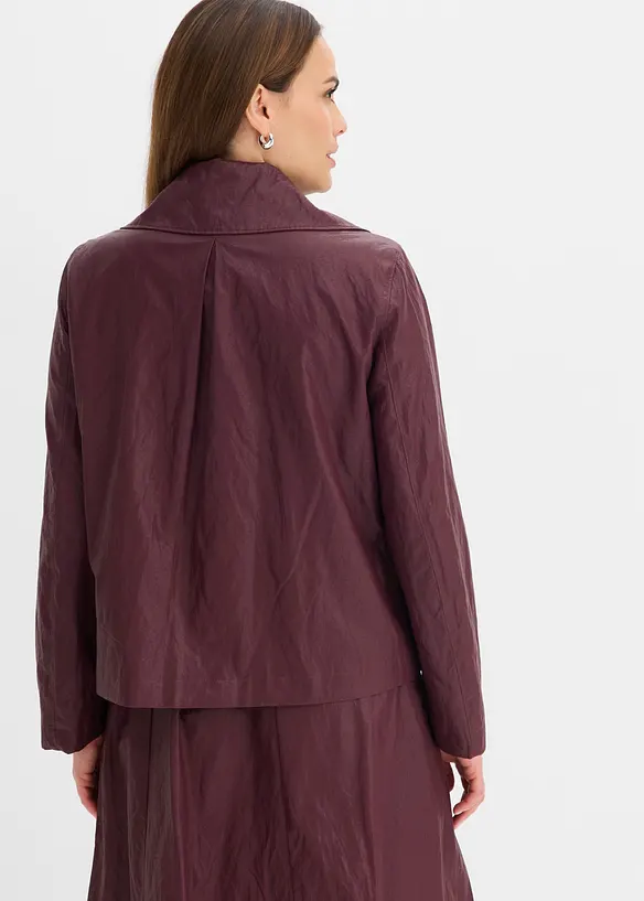 Crinkle jakke i imitert skinn, bonprix
