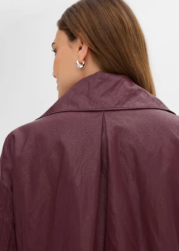 Crinkle jakke i imitert skinn, bonprix