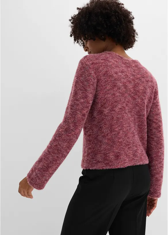 Cardigan med effektgarn, bonprix